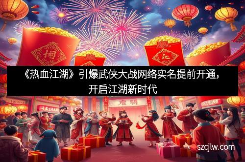 《热血江湖》引爆武侠大战网络实名提前开通，开启江湖新时代